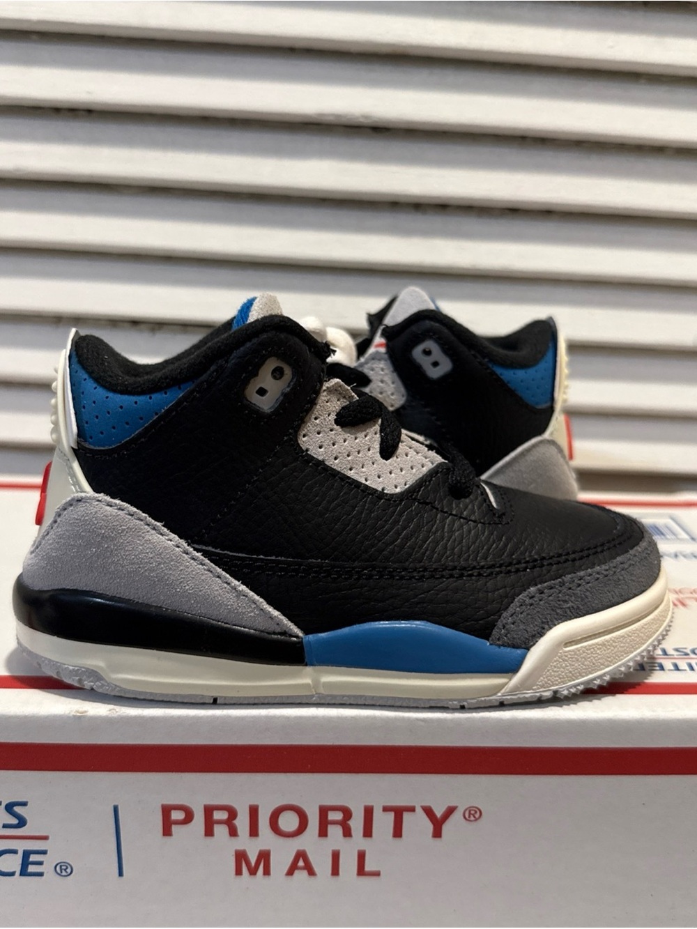 New Nike Air Jordan 3 Retro OG Rare Air Shoes Black Toddler Size 8C IB8966-004